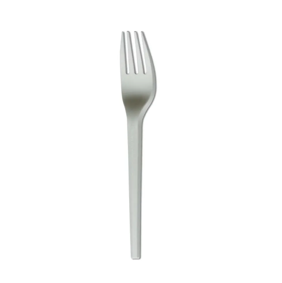 Fourchette plastique blanc x12