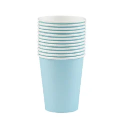 Gobelet bleu clair en carton 25 cl x12