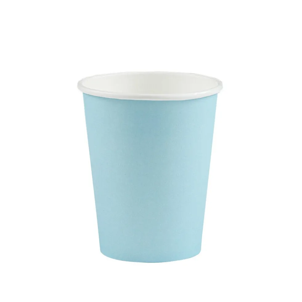 Gobelet bleu clair en carton 25 cl x12