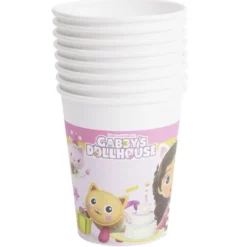 Gobelet carton x8 Gabby's Dollhouse 20cl