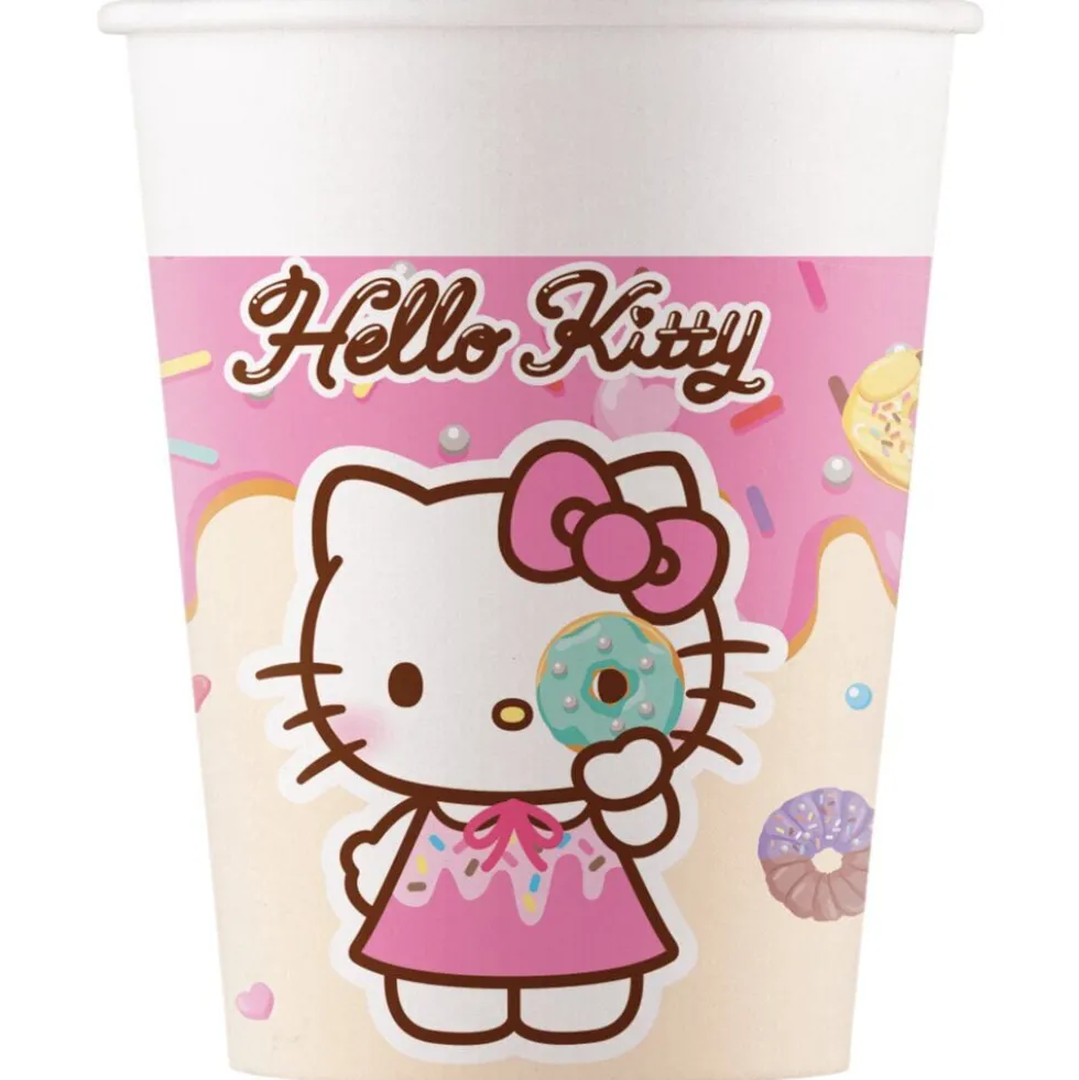 Gobelet carton x8 Hello Kitty 20cl