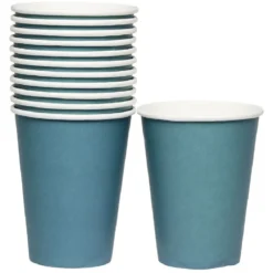 Gobelet en carton bleu canard 36 cl x12