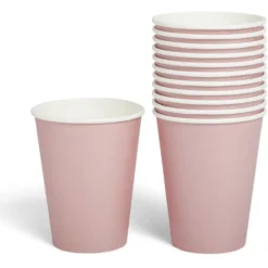 Gobelet en carton 36cl Rose clair x12