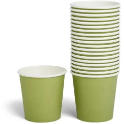 Gobelet en carton 36cl Vert olive x20