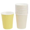 Gobelet en carton jaune x12 25cl