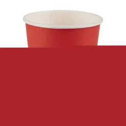 Gobelet en carton rouge et blanc 25 cl x12