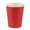 Gobelet en carton rouge et blanc 21 cl x50
