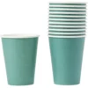 Gobelet en carton vert émeraude 35 cl x12