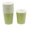 Gobelet en carton vert olive 25cl x12