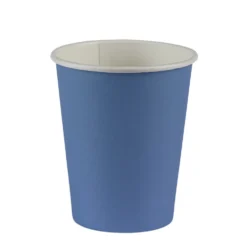 Gobelet jetable en carton bleu x12