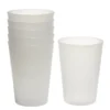 Gobelet plastique blanc translucide 27 cl x6