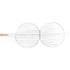 Grille ronde barbecue Ø40cm métal et bois