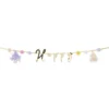 Guirlande anniversaire Happy Birthday aluminium thème fée licorne 2m