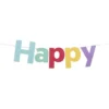 Guirlande anniversaire Happy Birthday multicolore 2,5m