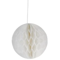 Guirlande boule en papier blanc