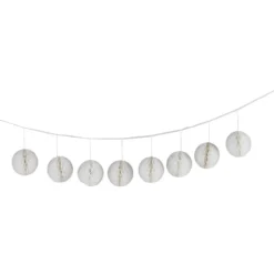 Guirlande boule en papier blanc