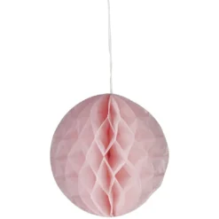 Guirlande boule en papier rose et rouge