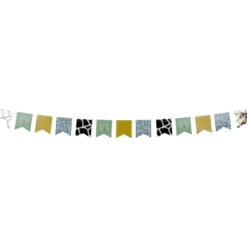 Guirlande fanion papier thème sauvage 2,5m