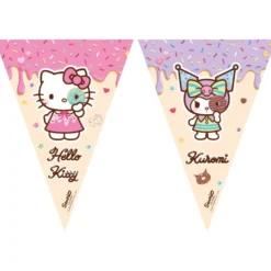 Guirlande fanions papier Hello Kitty 2,3m