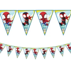 Guirlande fanions papier Spidey 2,3m