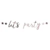 Guirlande let's party 200cm rose gold
