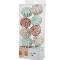 Guirlande origami rose bleu blanc