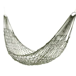Hamac filet à suspendre Chypre 1 personne polycoton L275xl100cm
