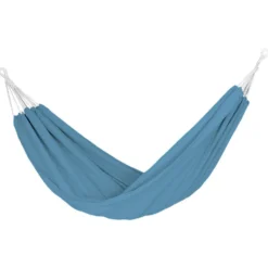 Hamac à suspendre Corfou 2 personnes polycoton bleu L200xl150cm
