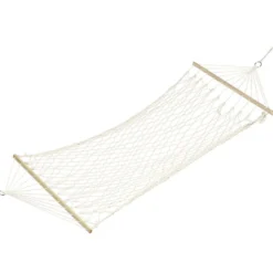 Hamac à suspendre Natura 1 place corde beige L200x100cm
