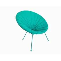 Housse de fauteuil de jardin Urban tissu déperlant - Bleu - Ø85xH37 cm