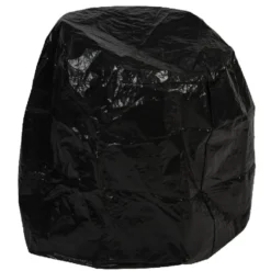 Housse de protection noire pour barbecue rond