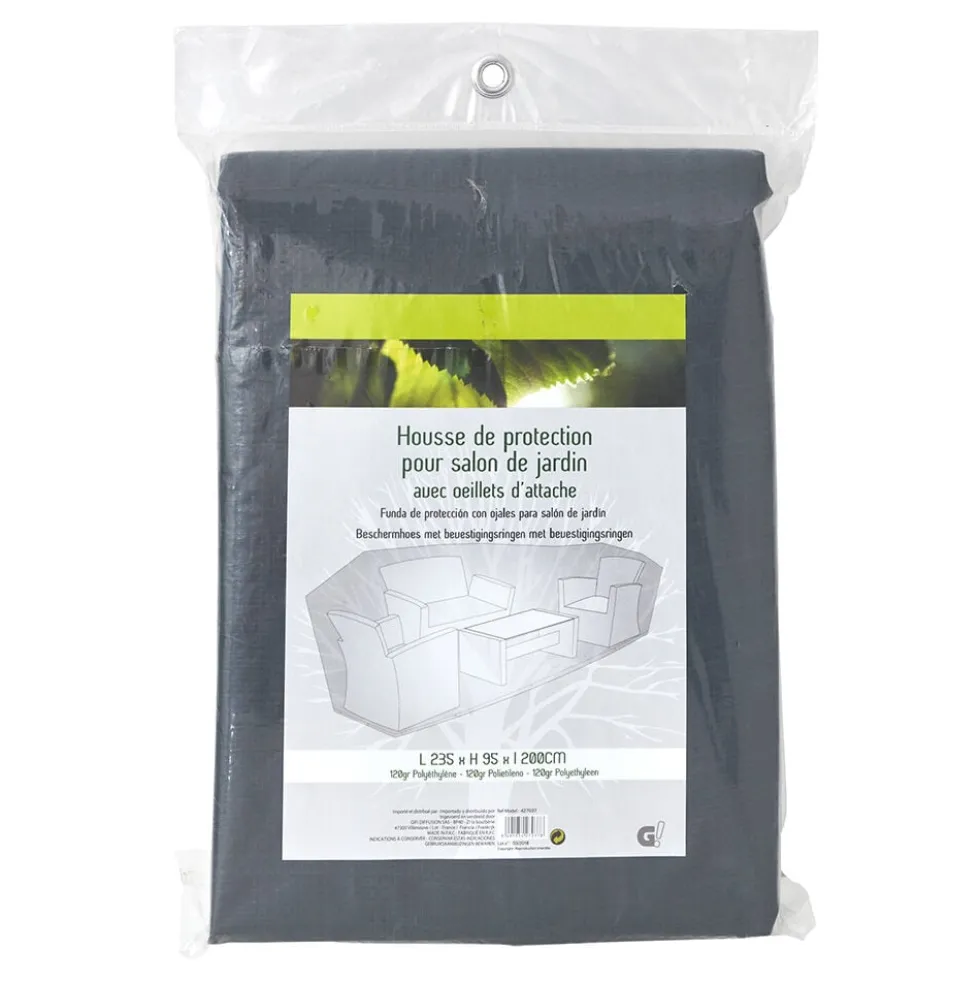 Housse de protection rectangulaire pour salon jardin