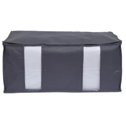 Housse de rangement pour vêtements Gris - L65 x l45 x H27 cm