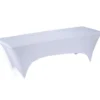 Housse de table extensible Fiesta blanche 240x70xH74cm