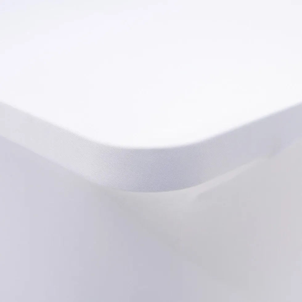 Housse de table extensible Fiesta blanche 240x70xH74cm