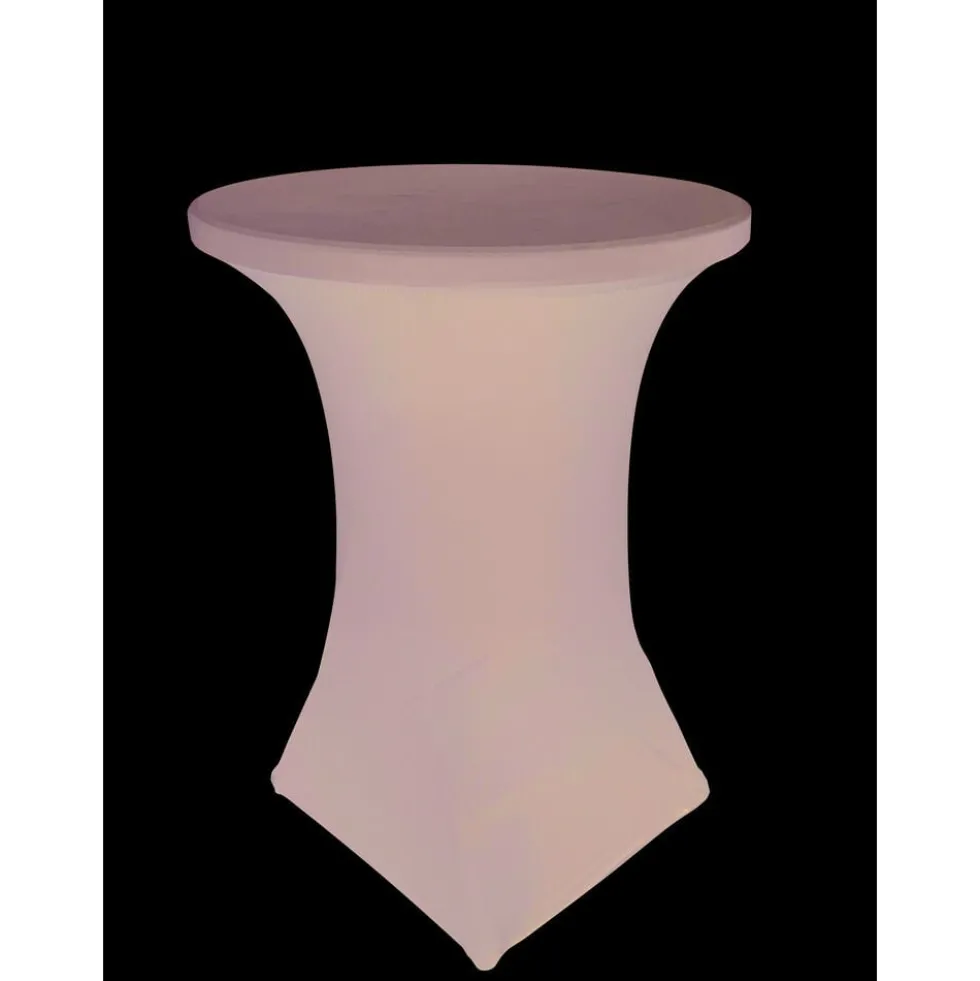 Housse de table haute ronde Fiesta Ø80xH110cm noir