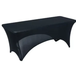 Housse de table rectangulaire Fiesta 180x74xH76cm noir