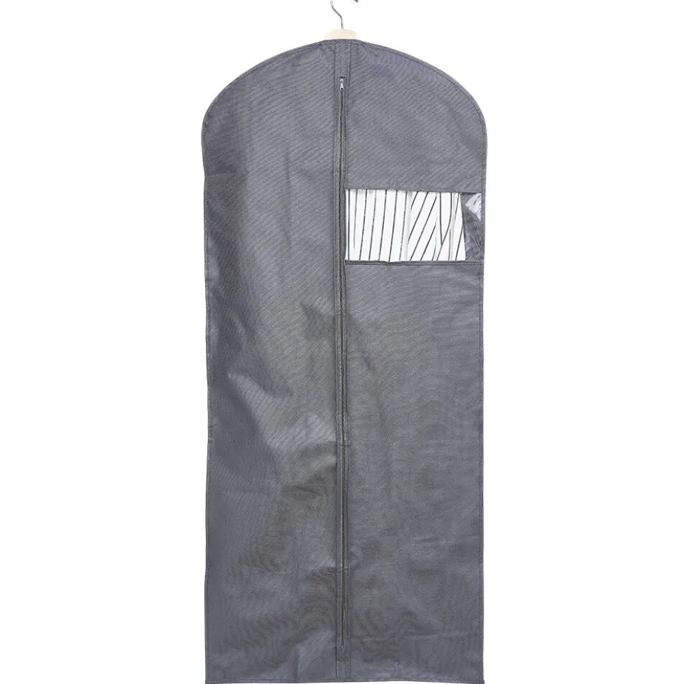 Housse pour vêtement 60x135 cm gris