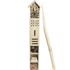Hôtel à insectes en bois 14,5x10x160cm