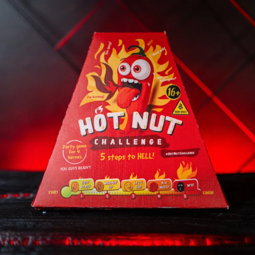 Jeu aliment piquant Hot Chip Challenge cacahuètes ultra épicées 24gr