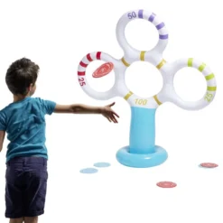 Jeu d'adresse gonflable en plastique Ø40xH152cm