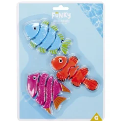 Jeu de plongée lesté poisson plastique 6,5x11cm (3 pièces)