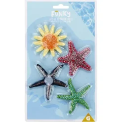 Jeu de plongée lesté étoile de mer x4 plastique (3 modèles)