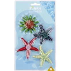 Jeu de plongée lesté étoile de mer x4 plastique (3 modèles)
