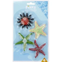 Jeu de plongée lesté étoile de mer x4 plastique (3 modèles)