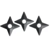 Jouet arme traditionnelle ninja étoile plastique Ø6cm (Lot de 3)