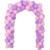 Kit arche à ballons alu et latex x48 Happy Birthday licorne tons rose et violet
