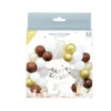 Kit arche à ballons alu et latex x37 Happy Birthday tons chocolat