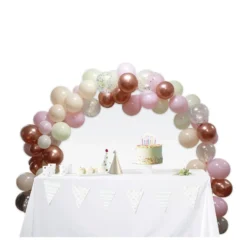 Kit arche à ballons pastel 96 pièces