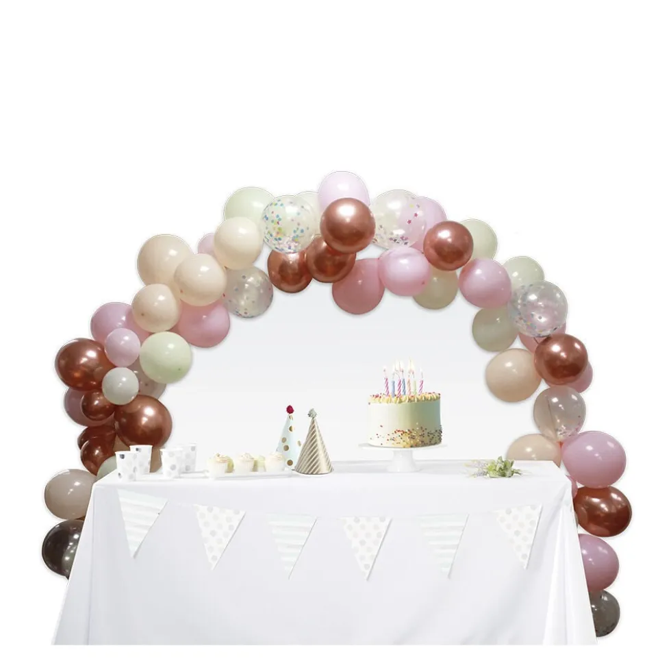 Kit arche à ballons pastel 96 pièces